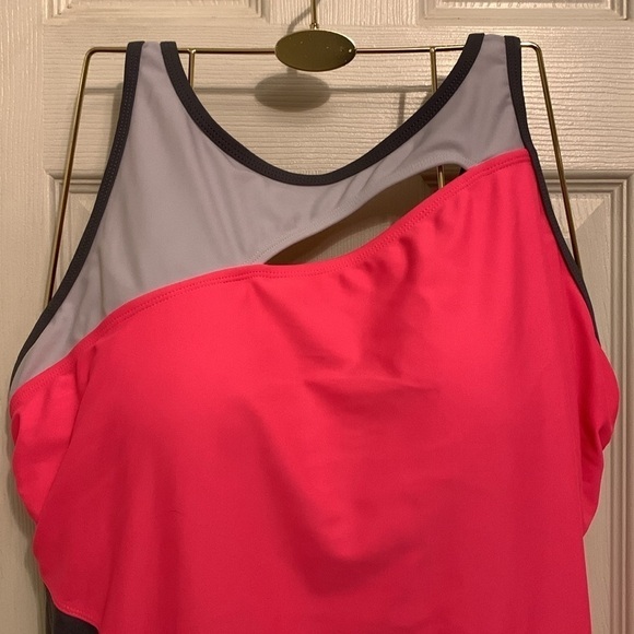 Free Country Orange & Gray Bathing Suit Top Size XL - Picture 2 of 8